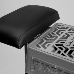 Витяжка для педикюру з фільтром ÜLKA Premium сіра з чорною стійкою